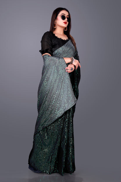 Beautiful Georgette Hevy & Fency Sequence Work Saree.
