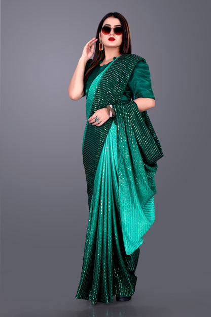Beautiful Georgette Hevy & Fency Sequence Work Saree.