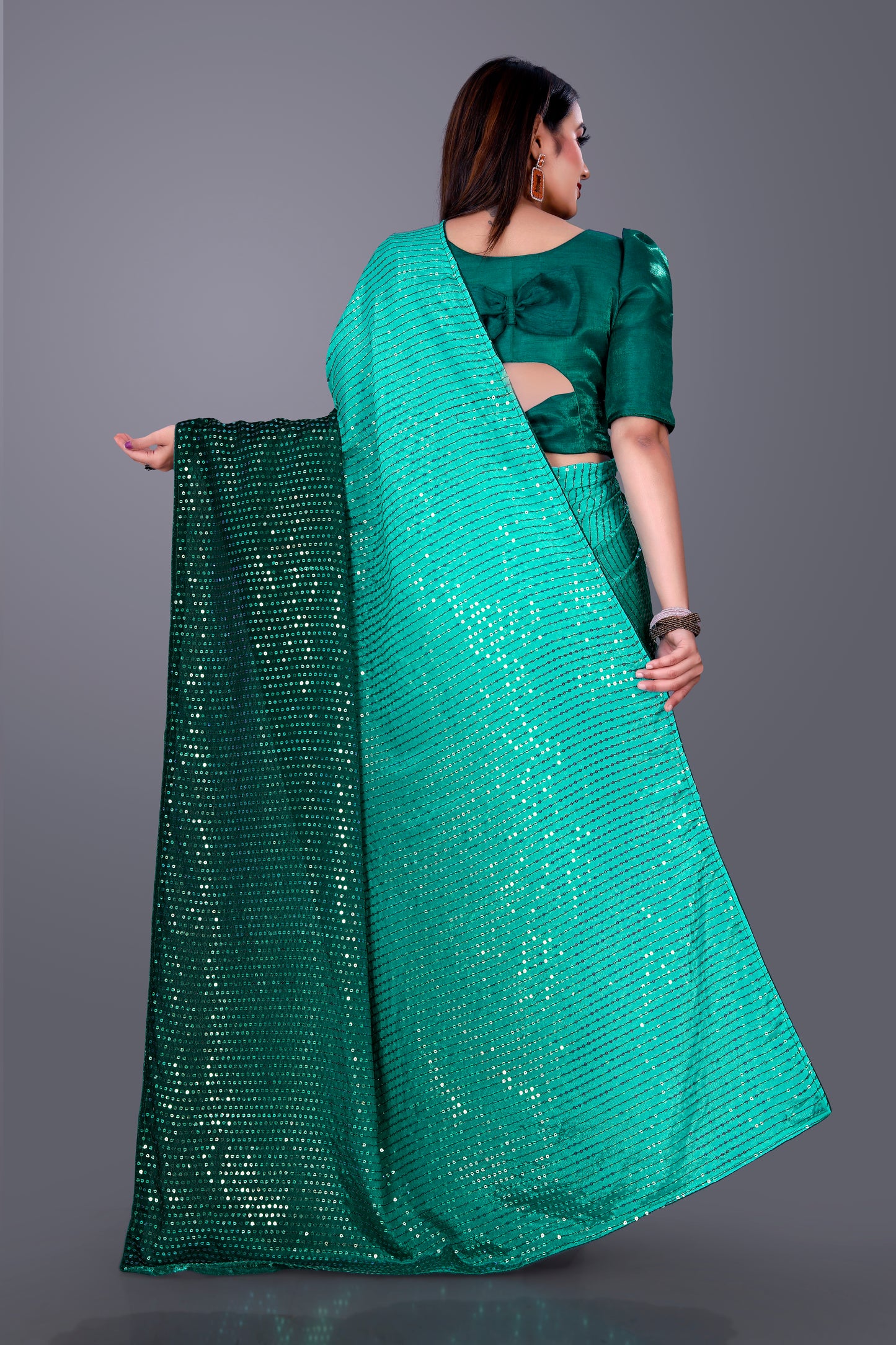 Beautiful Georgette Hevy & Fency Sequence Work Saree.