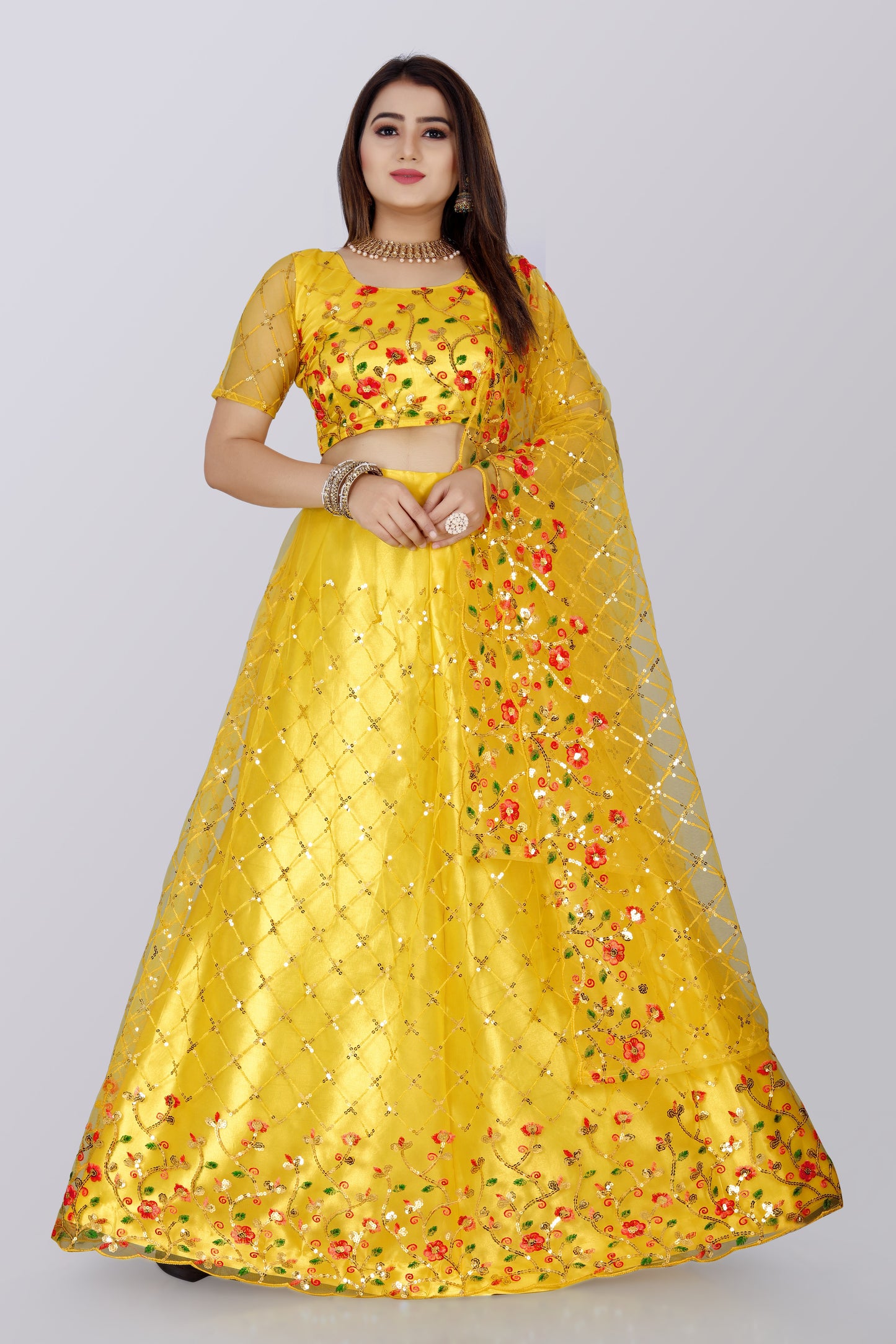New Party Wear Sequance Lehenga Choli Full Heavy & Fancy Color Full Sequence Work In Lehenga Choli With Beautiful Sequance Worked Blouse.