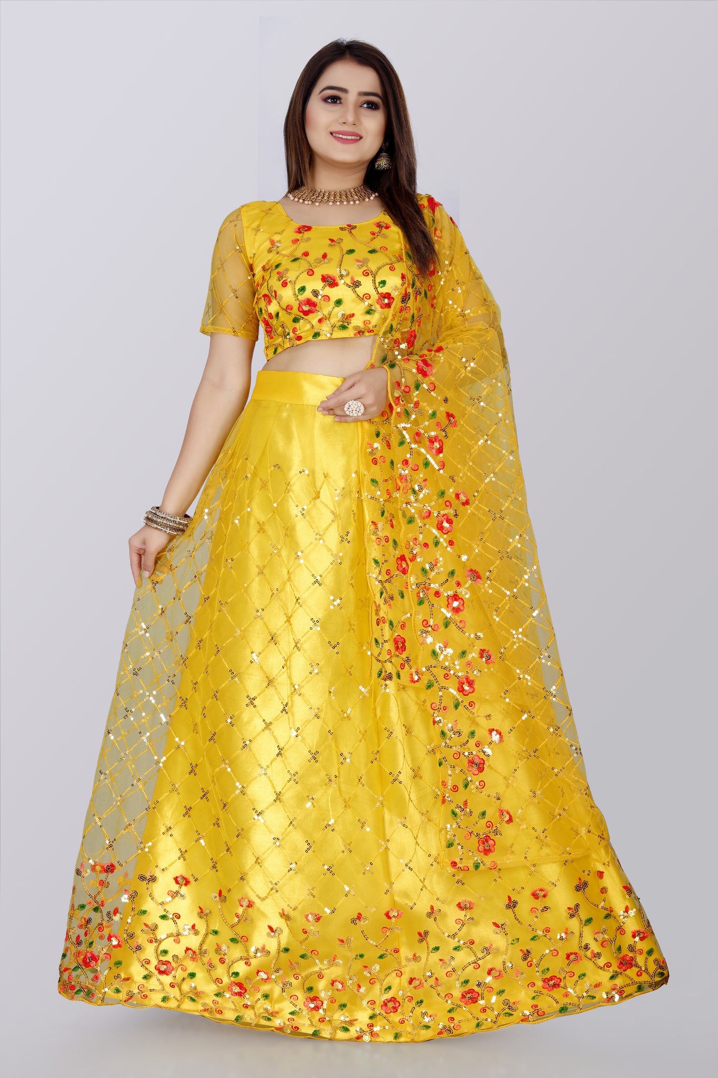 New Party Wear Sequance Lehenga Choli Full Heavy & Fancy Color Full Sequence Work In Lehenga Choli With Beautiful Sequance Worked Blouse.