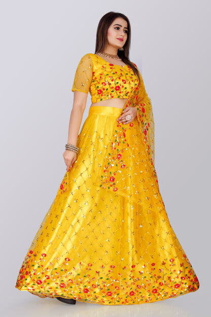 New Party Wear Sequance Lehenga Choli Full Heavy & Fancy Color Full Sequence Work In Lehenga Choli With Beautiful Sequance Worked Blouse.