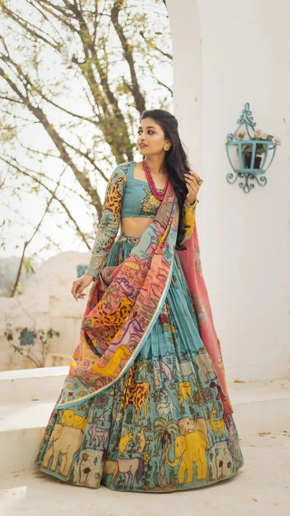 Lehenga choli For Womens And Girls Chinon Silk Fabric