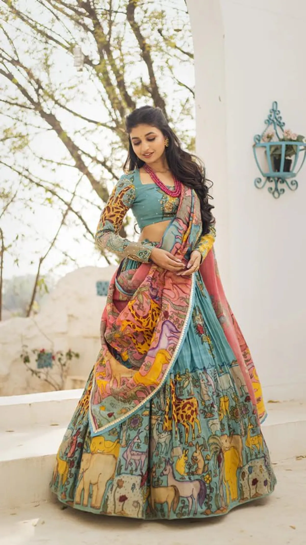 Lehenga choli For Womens And Girls Chinon Silk Fabric